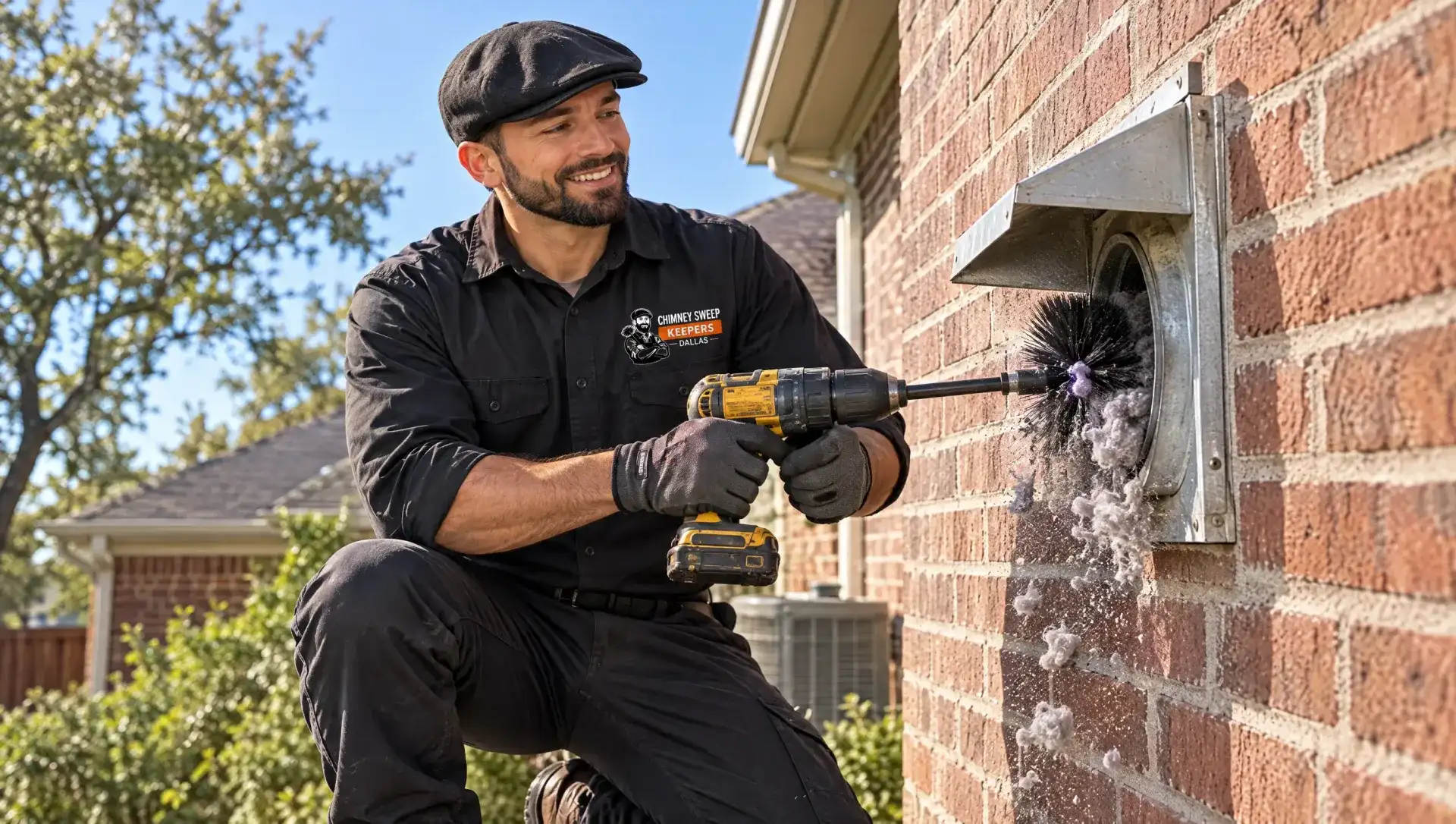 Dryer Vent Cleaning in Dallas by Chimney Sweep Keepers Dallas