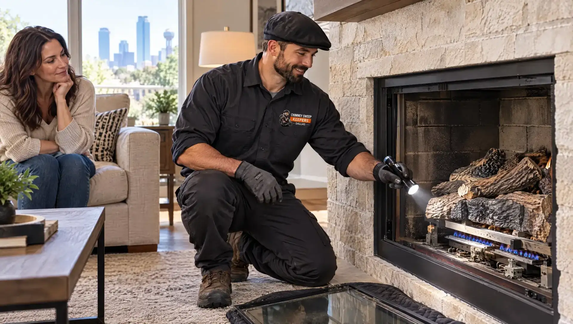 Fireplace Smoking Problems in Dallas by Chimney Sweep Keepers Dallas
