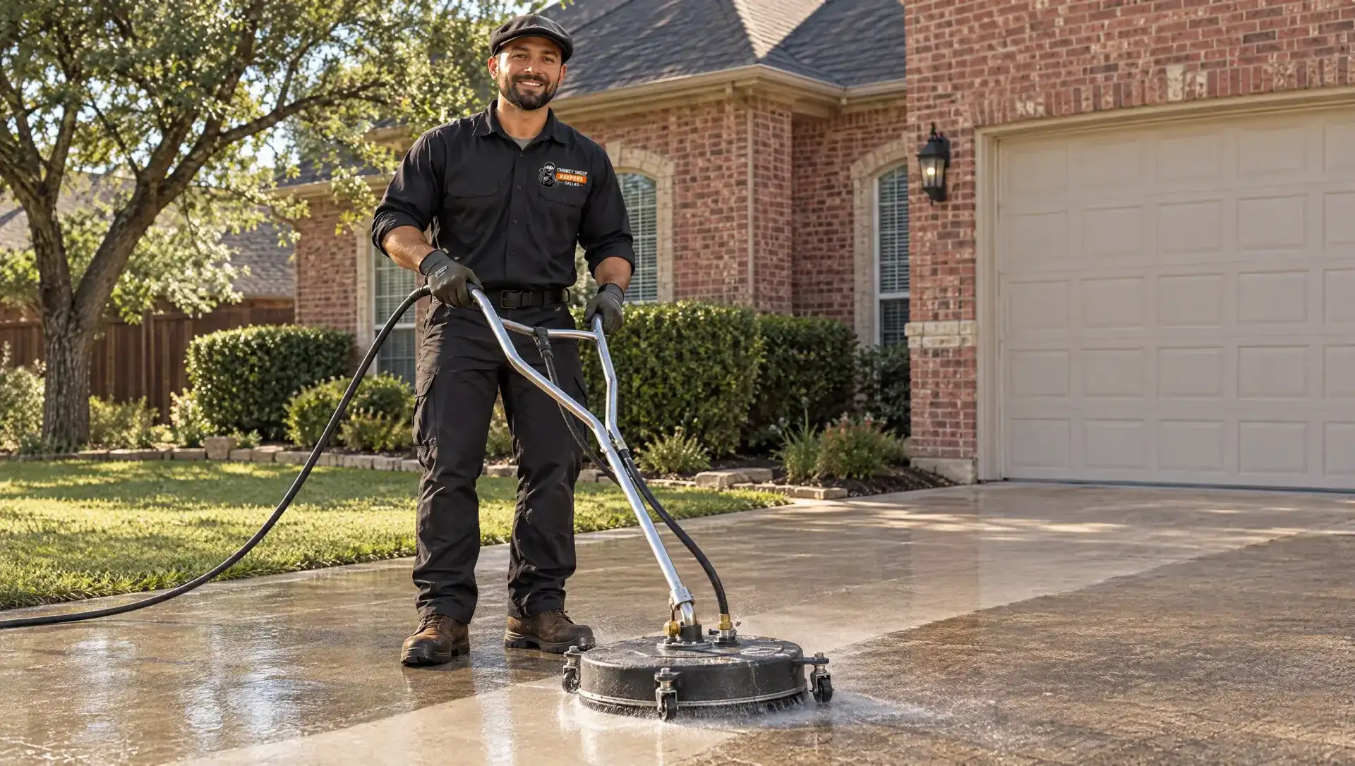 Pressure Washing in Dallas by Chimney Sweep Keepers Dallas